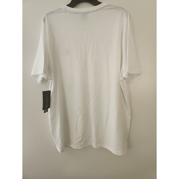 Men's U.S Polo Assn.  White Logo V-Neck Short Sleeve T-Shirt Size 3x Large - Picture 5 of 10